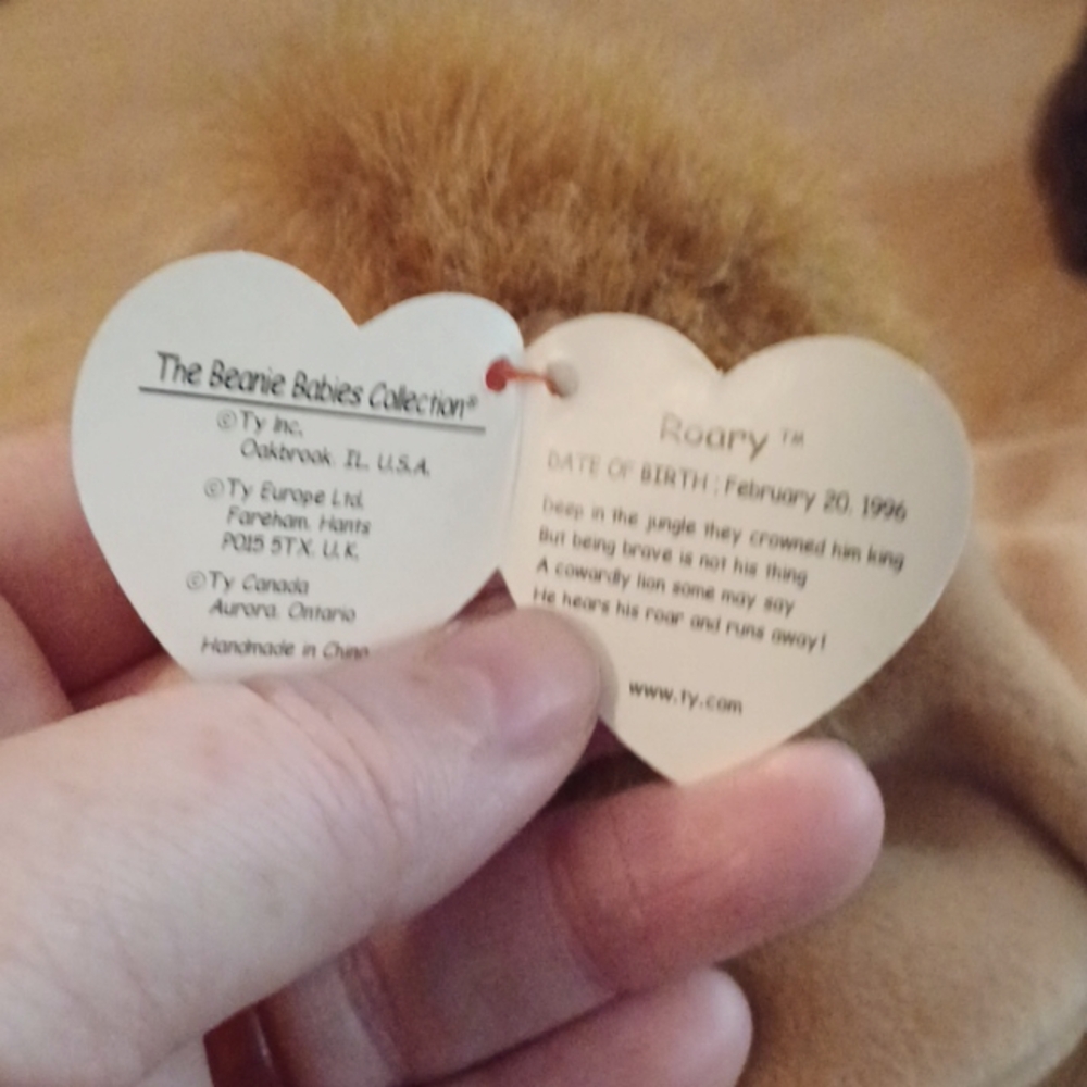Ty 1997 Beanie Babies Roary The Lion - Picture 7 of 7